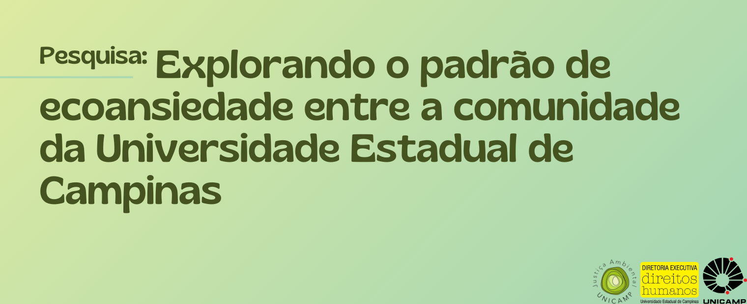 Explorando o padrão de ecoansiedade entre a comunidade da Universidade Estadual de Campinas