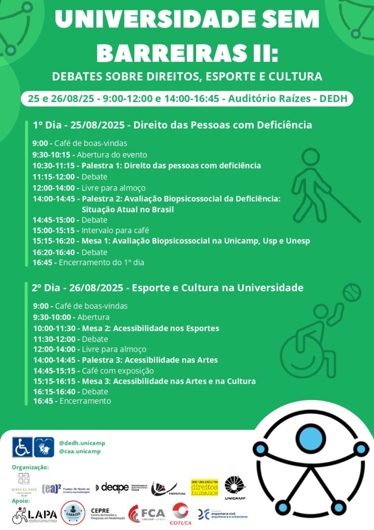 Universidade Sem Barreiras II: debates sobre direitos, esporte e cultura