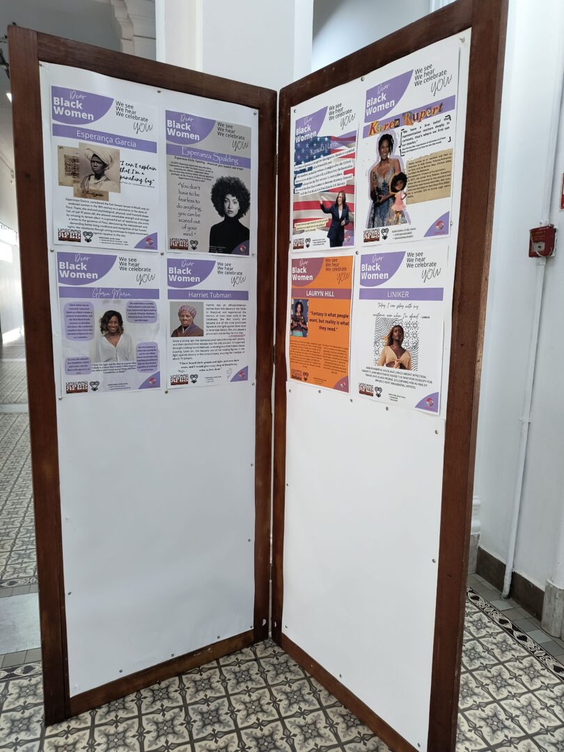 Corredores do Cotuca com a exposição Dear Black Women